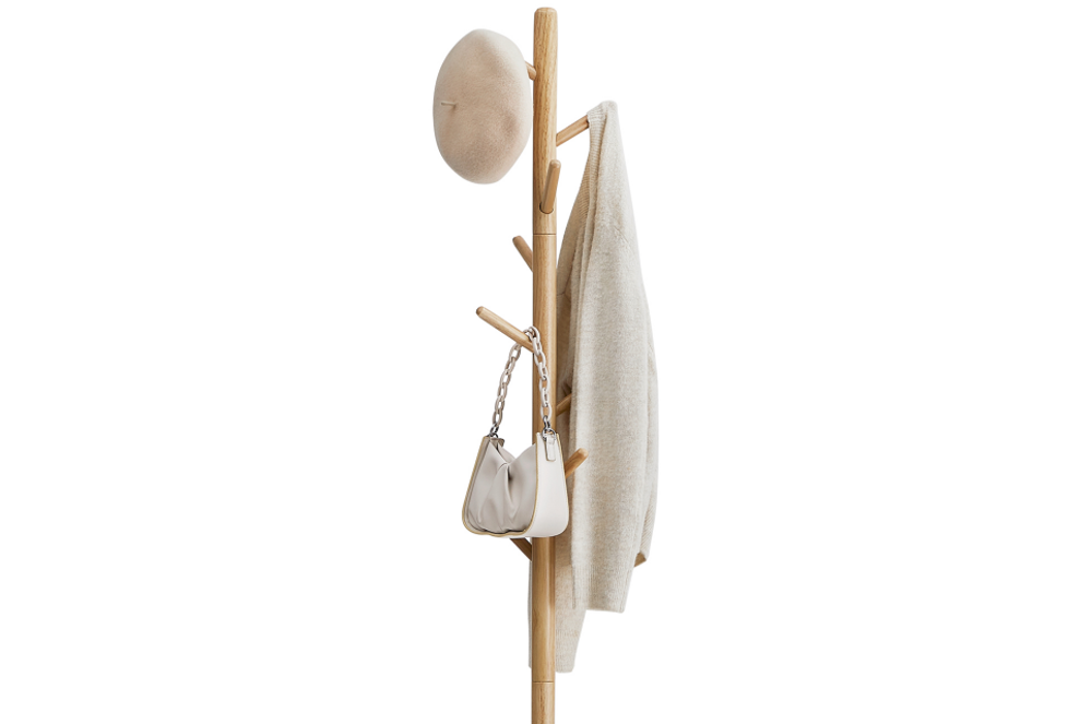 VASAGLE Solid Wood Coat Rack and Stand - Thumbnail 4
