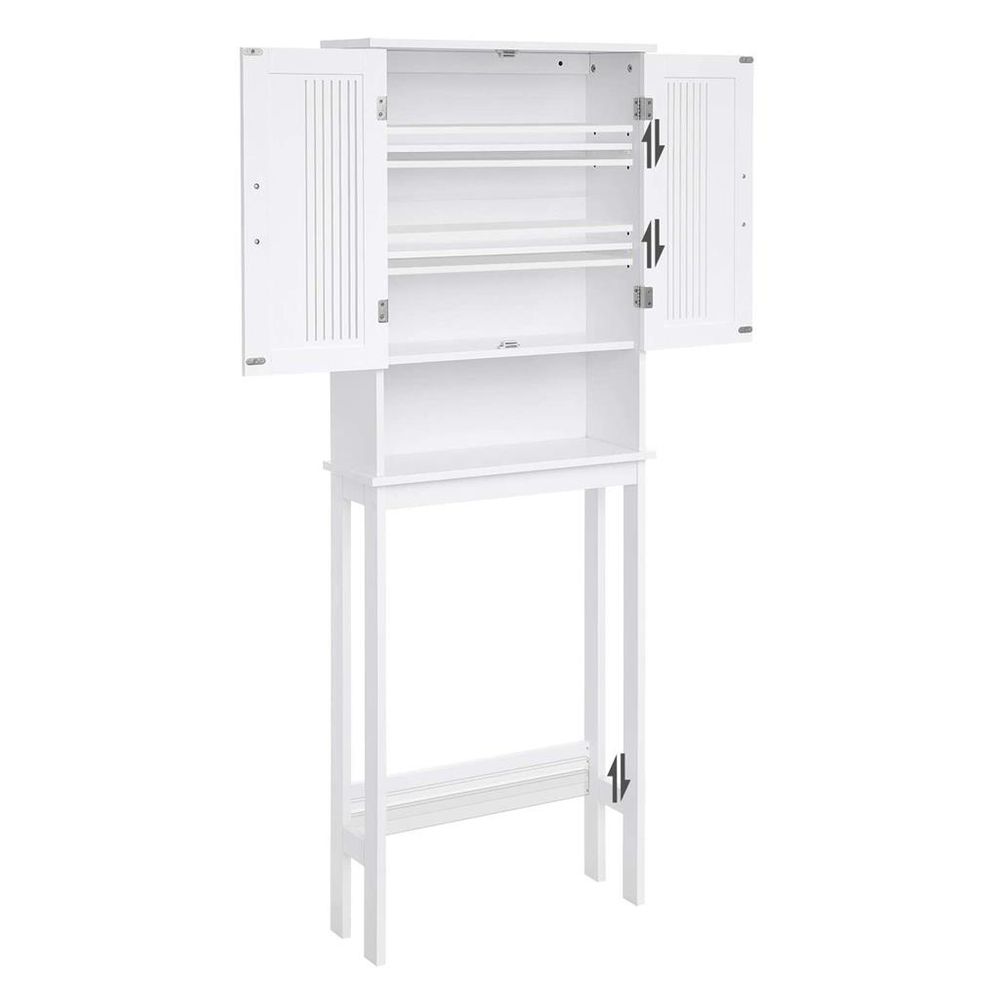 VASAGLE White Over-the-Toilet Storage Cabinet - Thumbnail 3