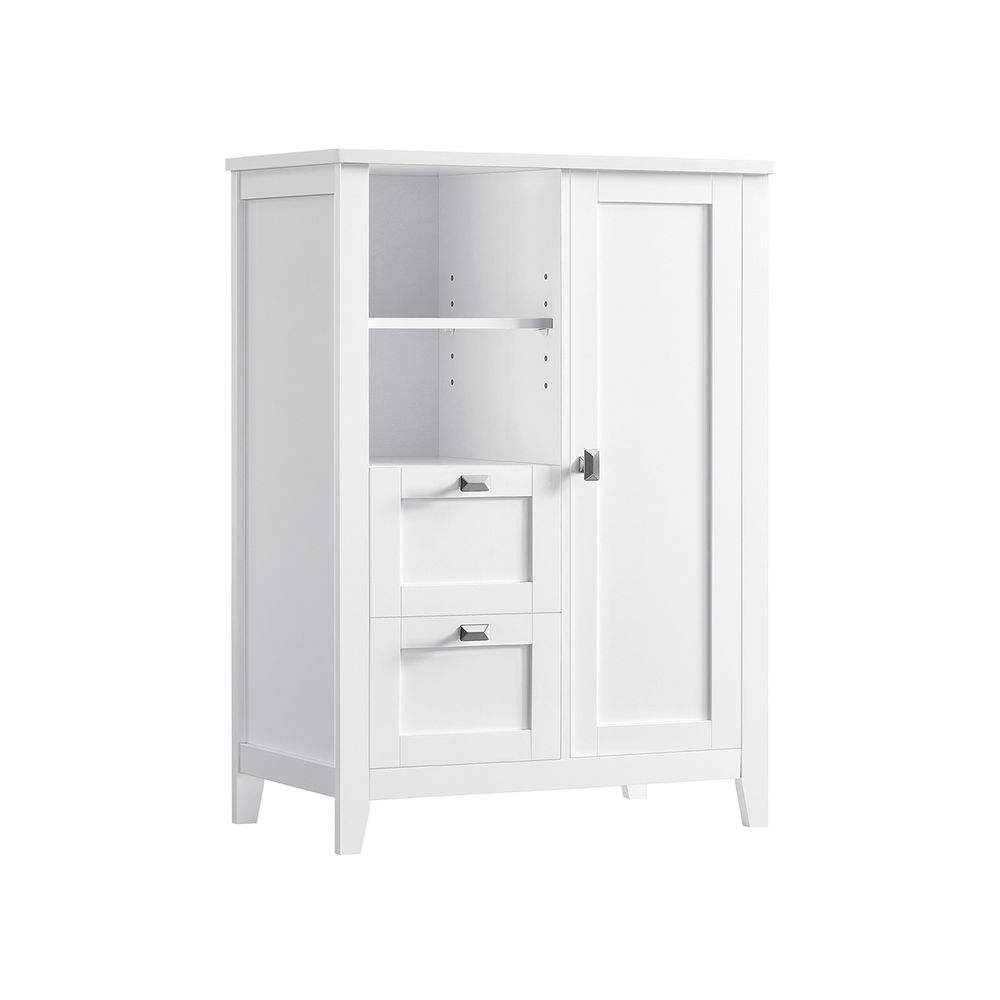 Freestanding Bathroom Storage Cabinet with 2 Drawers & Adjustable