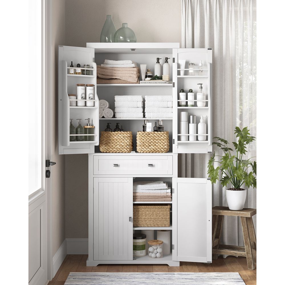 Tall 72 Kitchen Pantry Storage Cabinet Cupboard Bath Organizer