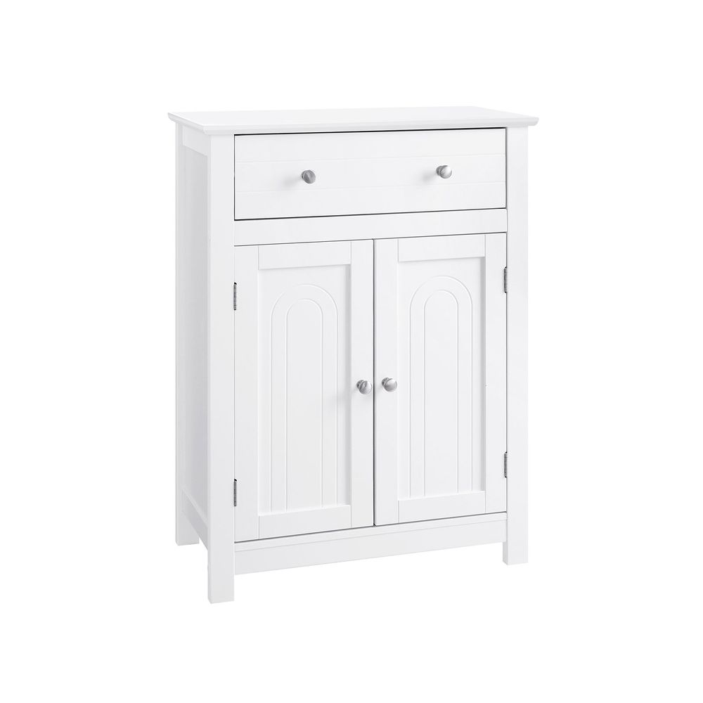 VASAGLE Bathroom Storage Cabinet Free Standing, with Drawer and Adjustable  Shelf, Kitchen Cupboard, Wooden Entryway Storage Cabinet, 23.6 x 11.8 x