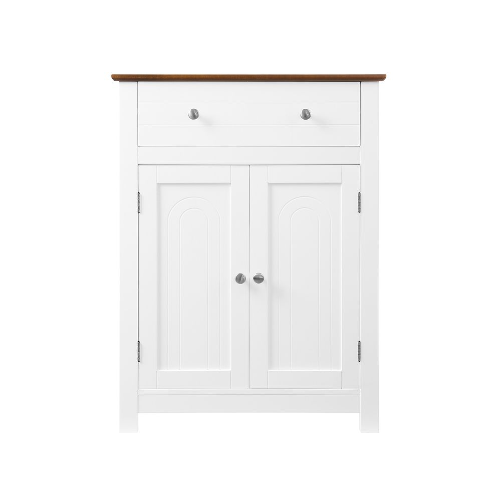 VASAGLE Bathroom Storage Cabinet Free Standing, with Drawer and Adjustable  Shelf, Kitchen Cupboard, Wooden Entryway Storage Cabinet, 23.6 x 11.8 x