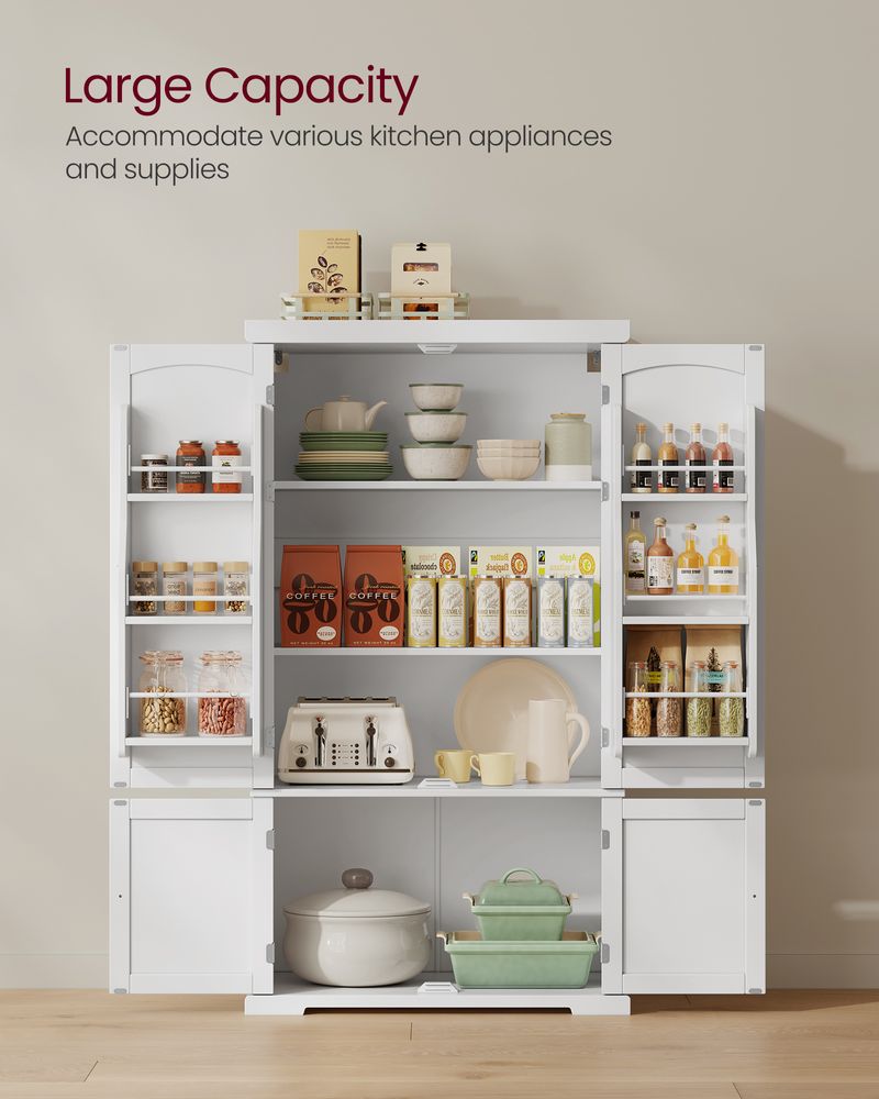 VASAGLE Freestanding Kitchen Pantry Cabinet - Thumbnail 2