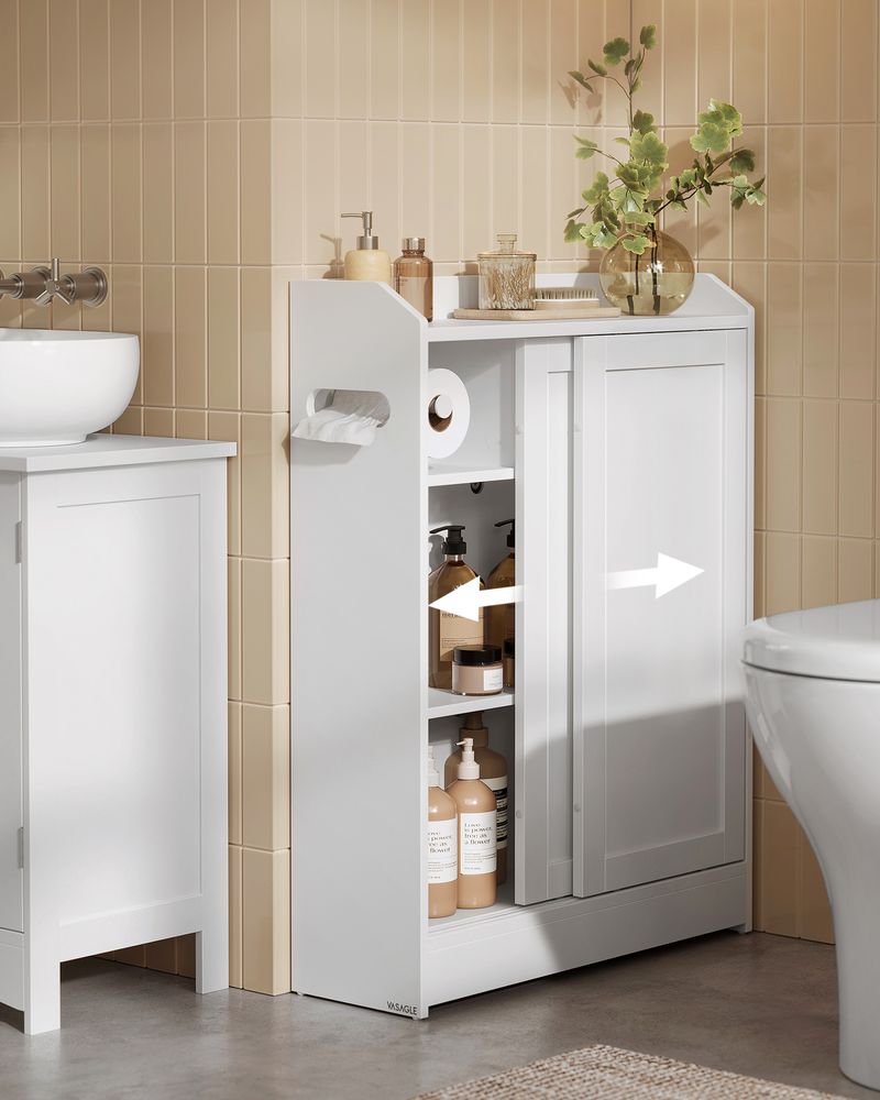 VASAGLE Tall Bathroom Storage Cabinet - Thumbnail 3