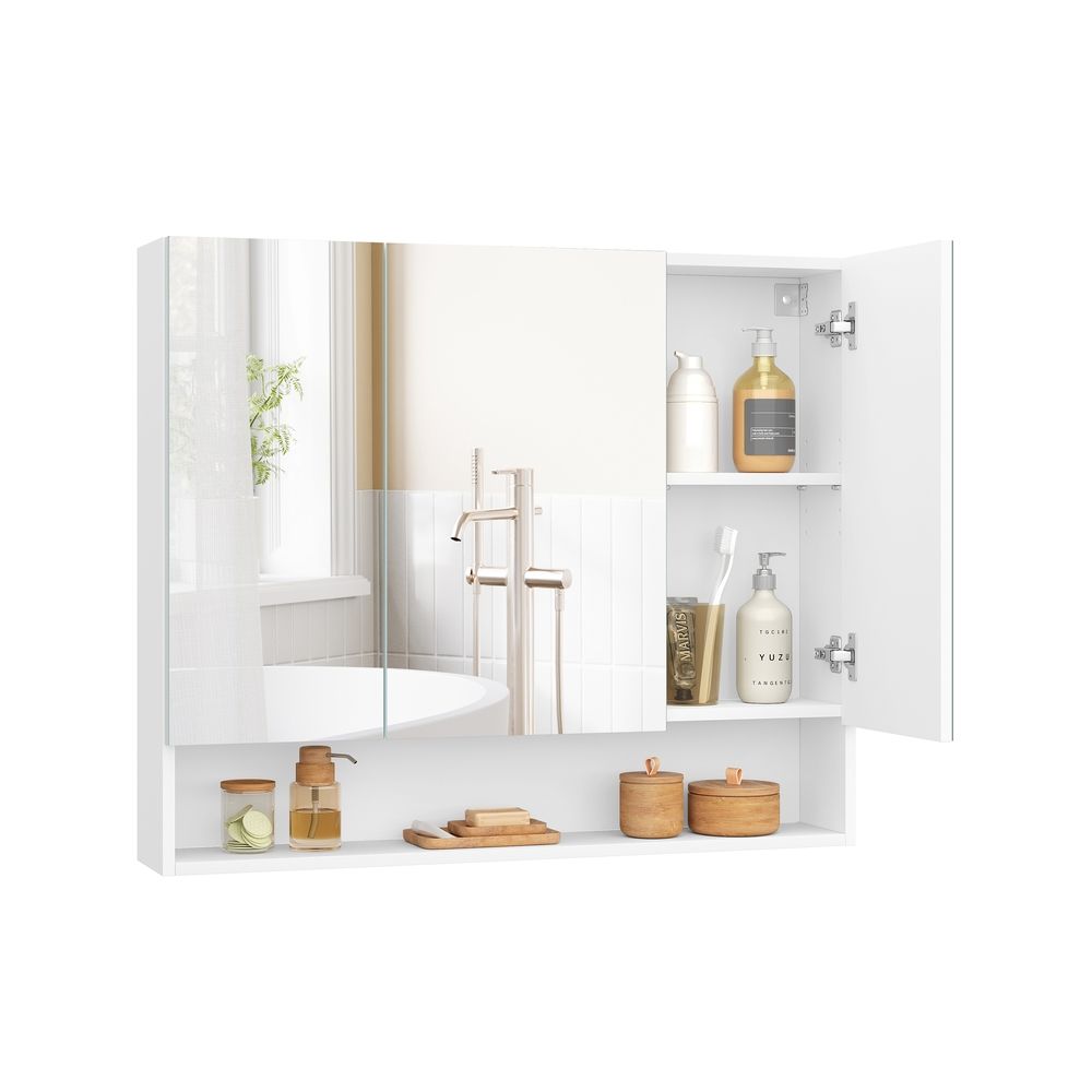 VASAGLE Bathroom Mirror with Storage - Thumbnail 2