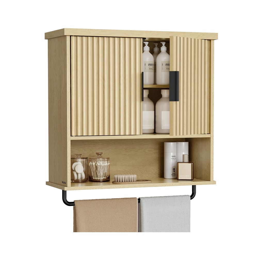 VASAGLE MAXE Collection Bathroom Cabinet Wall Mounted Over Toilet Hanging Cabinet
