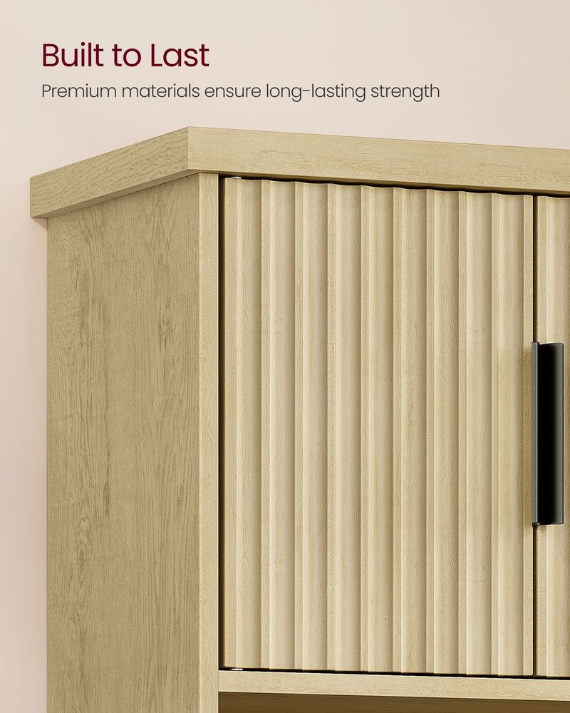 VASAGLE MAXE Collection Bathroom Cabinet Wall Mounted Over Toilet Hanging Cabinet - Thumbnail 3