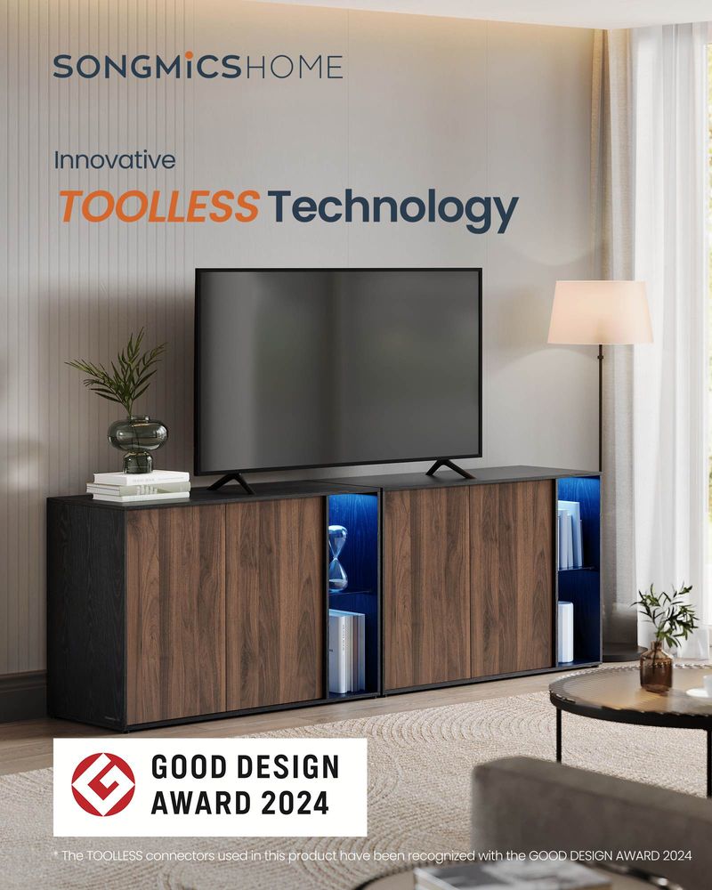 SONGMICS HOME Superfast Toolless Assembly Storage Cabinet - Thumbnail 5