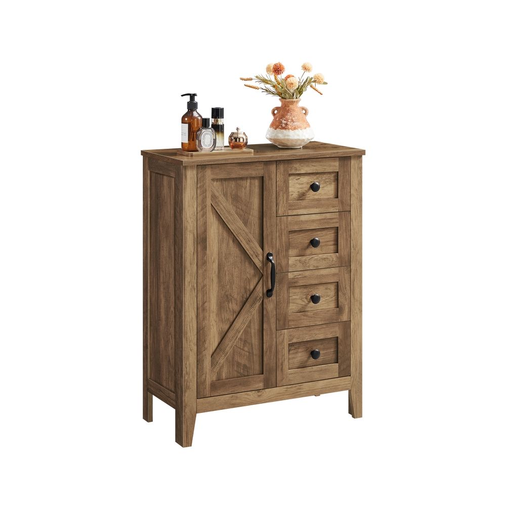 VASAGLE Liry Collection Farmhouse Bathroom Floor Cabinet