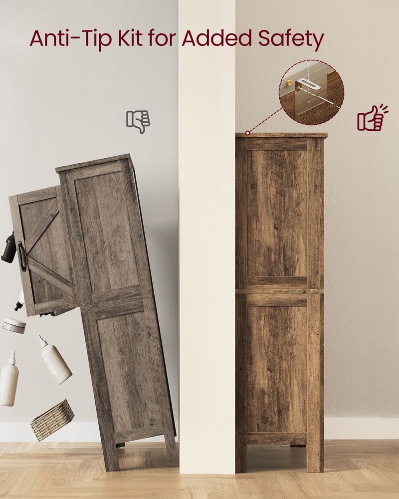 VASAGLE LIRY Collection Shoe Storage Cabinet - Thumbnail 5