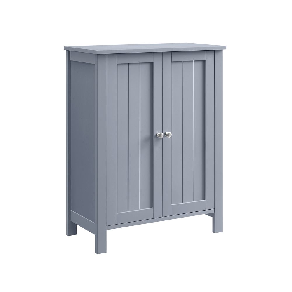 Grey Bathroom Storage Cabinet,Freestanding Floor Cabinet for Home