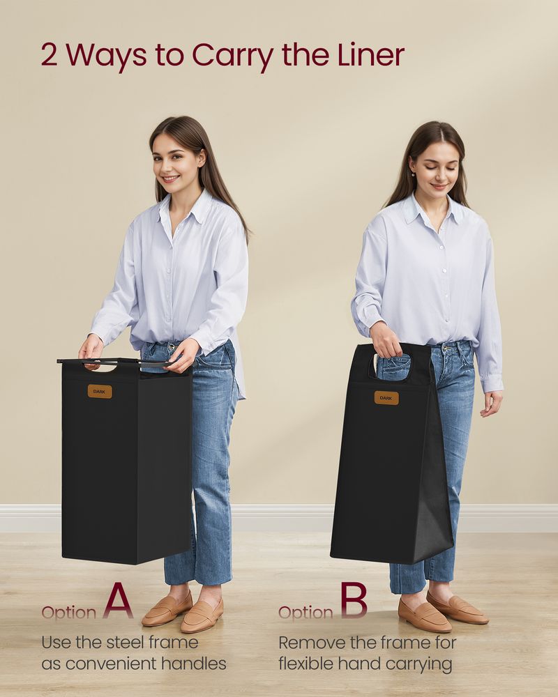 VASAGLE Laundry Sorter with Wheels - Thumbnail 4