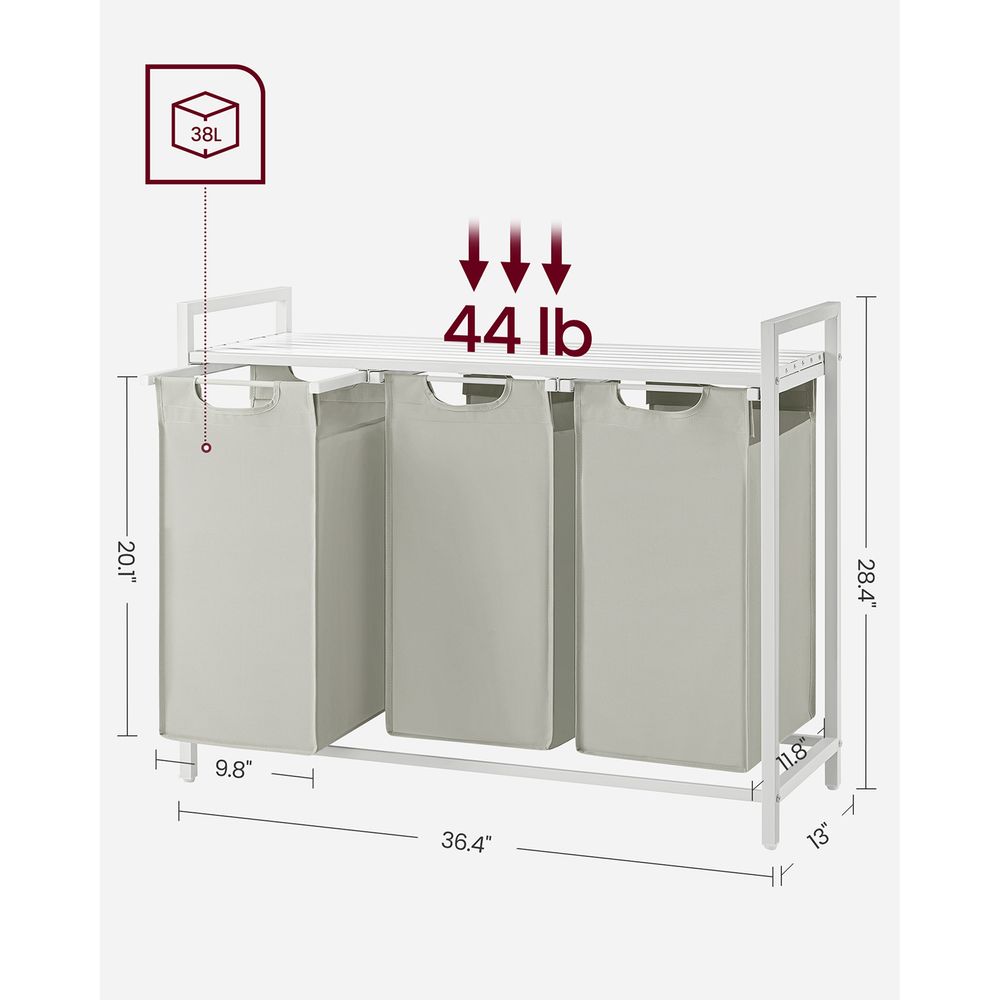 VASAGLE Laundry Hamper - Thumbnail 4
