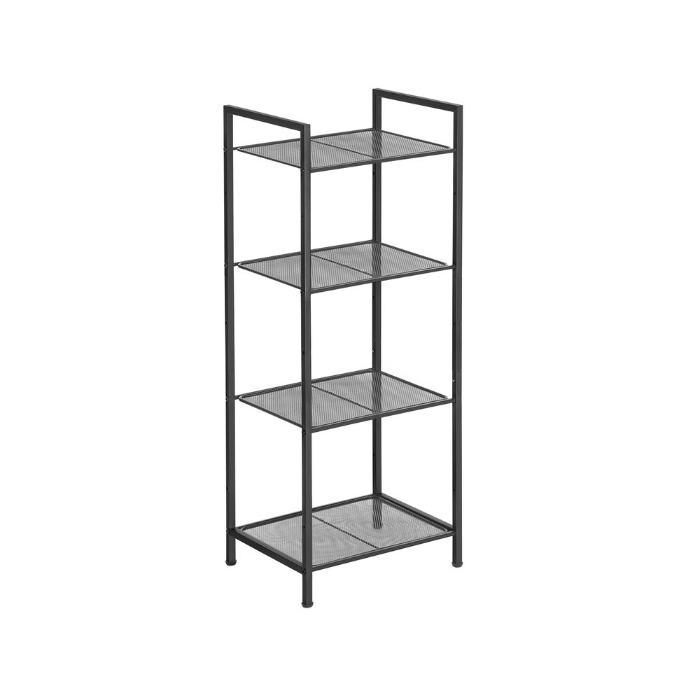 SONGMICS 3-Tier Storage Rack Customizable Bathroom Shelf Industrial