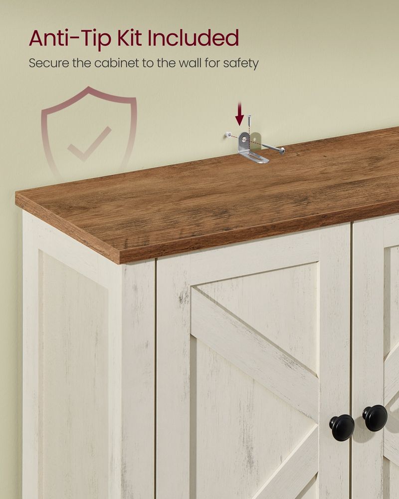 VASAGLE LIRY Collection Over the Toilet Storage Cabinet - Thumbnail 4