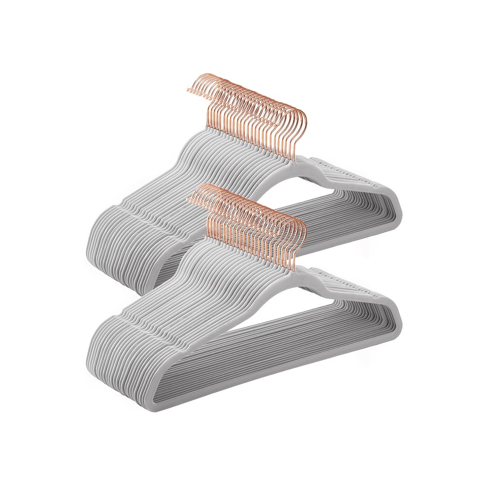 SONGMICS Velvet Hangers with Swivel Hook