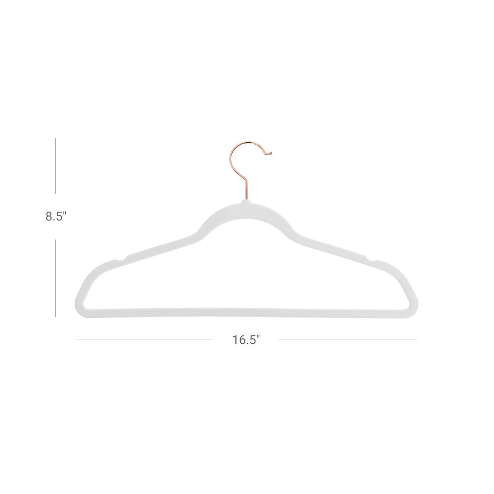 SONGMICS Non-Slip Hangers with Rose Gold-Colored Swivel Hooks - Thumbnail 3