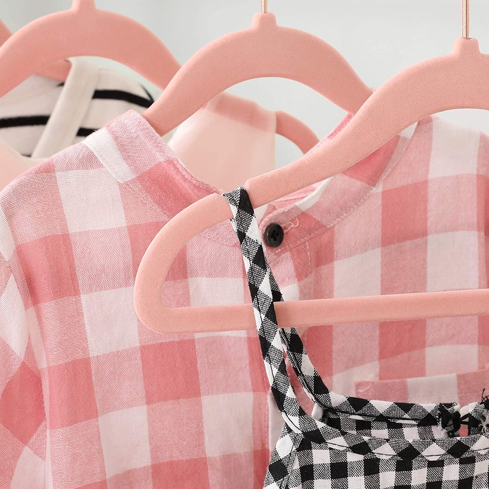 SONGMICS Baby Hangers Pack of 50, Children's Hangers for Closet with Rose  Gold Hooks, Premium Velvet Hangers for Nursery, Non-Slip Hangers