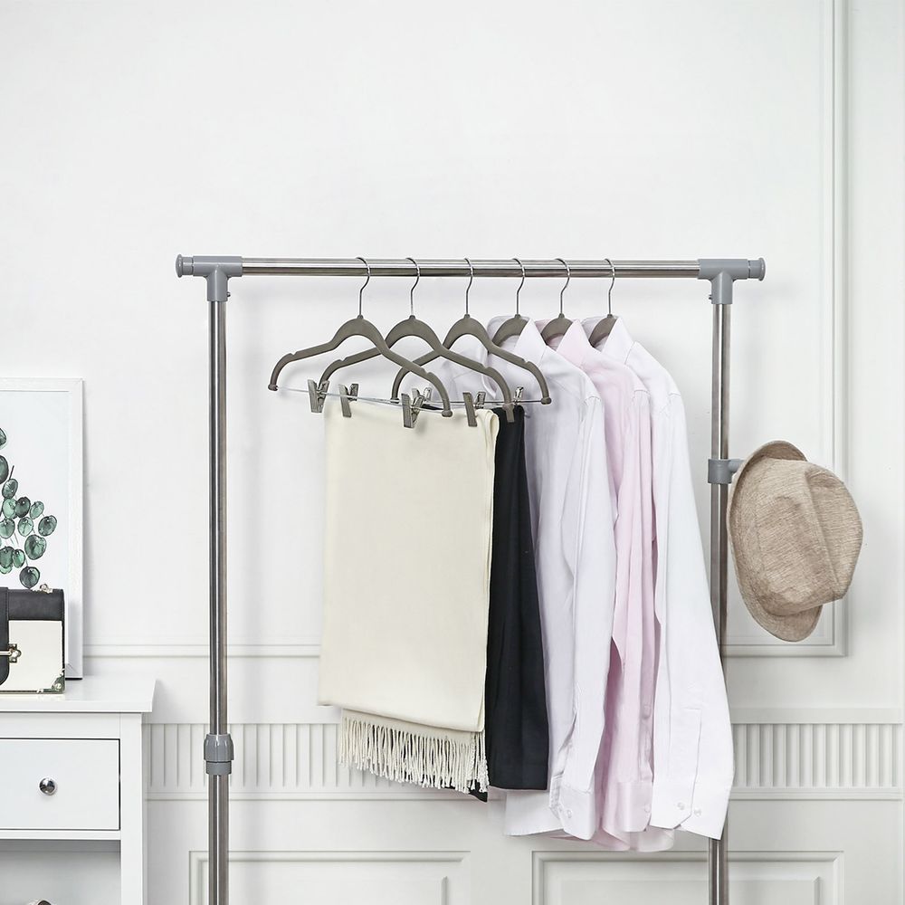 THE QUIRK BOX Multi Tier Velvet Non Slip Trouser Hanger Pant Hanger 177  X 167 Inch  Set of 3  Black  Amazonin Home  Kitchen