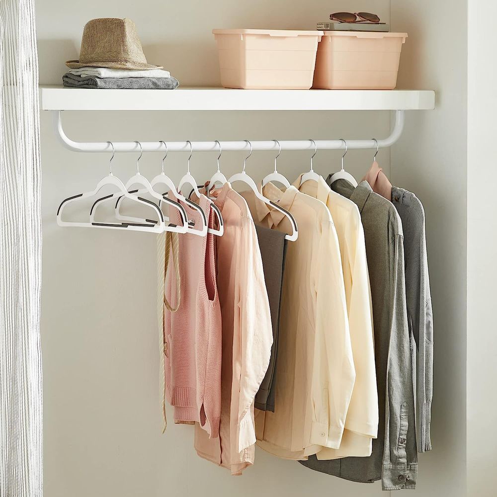 SONGMICS Pack of 50 Plastic Coat Hangers - Thumbnail 5