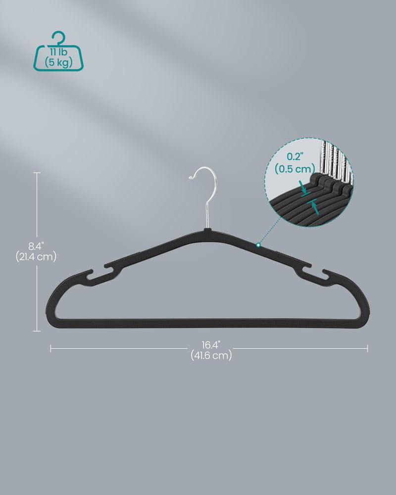 SONGMICS Clothes Hangers 50 Pack - Thumbnail 5