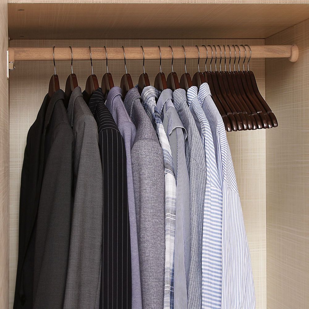 Metronic Wood Hangers, Clothes Hangers, Wooden Hanger, Premium Coat Hanger, 20 Pack, White, Size: 20pk