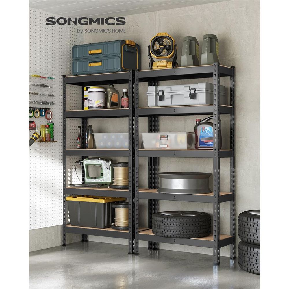 SONGMICS 5-Tier Storage Shelves Set of 2 - Thumbnail 3
