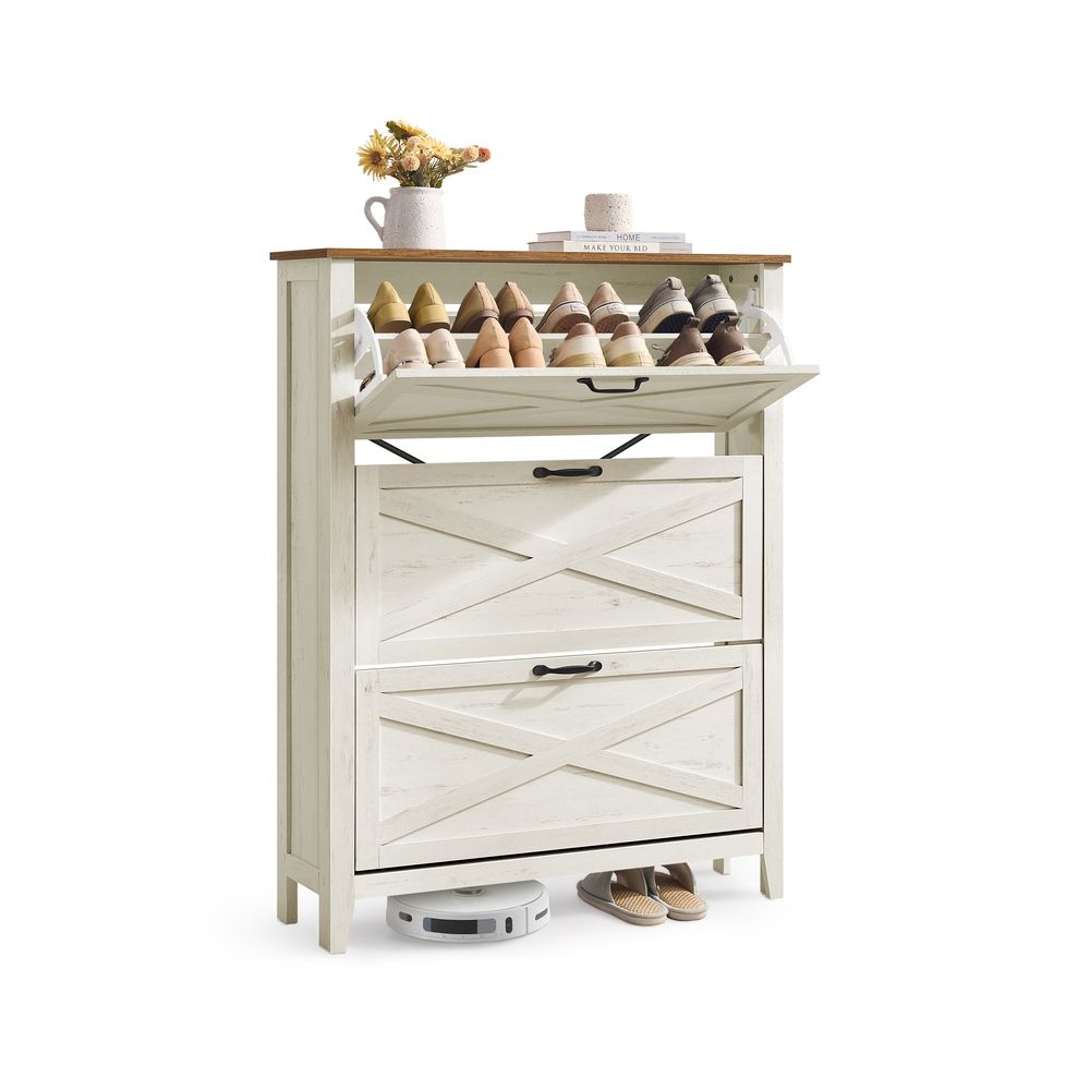 VASAGLE LIRY Collection Shoe Storage Cabinet Organizer
