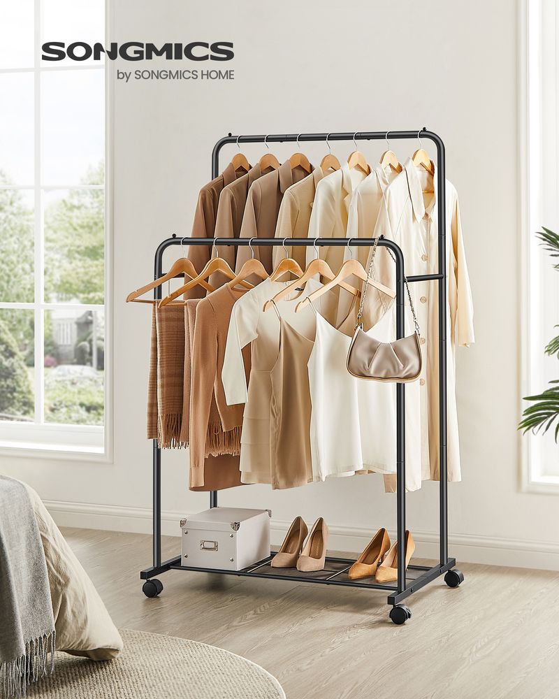 ②WWW_RACK WHAT WE WANT Amazon.com: KEKIWE Portable Closet, 51 Inch Wardrobe Closet