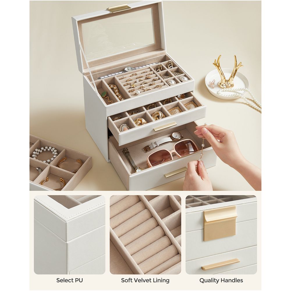 Sophia Jewelry Box with Drawers