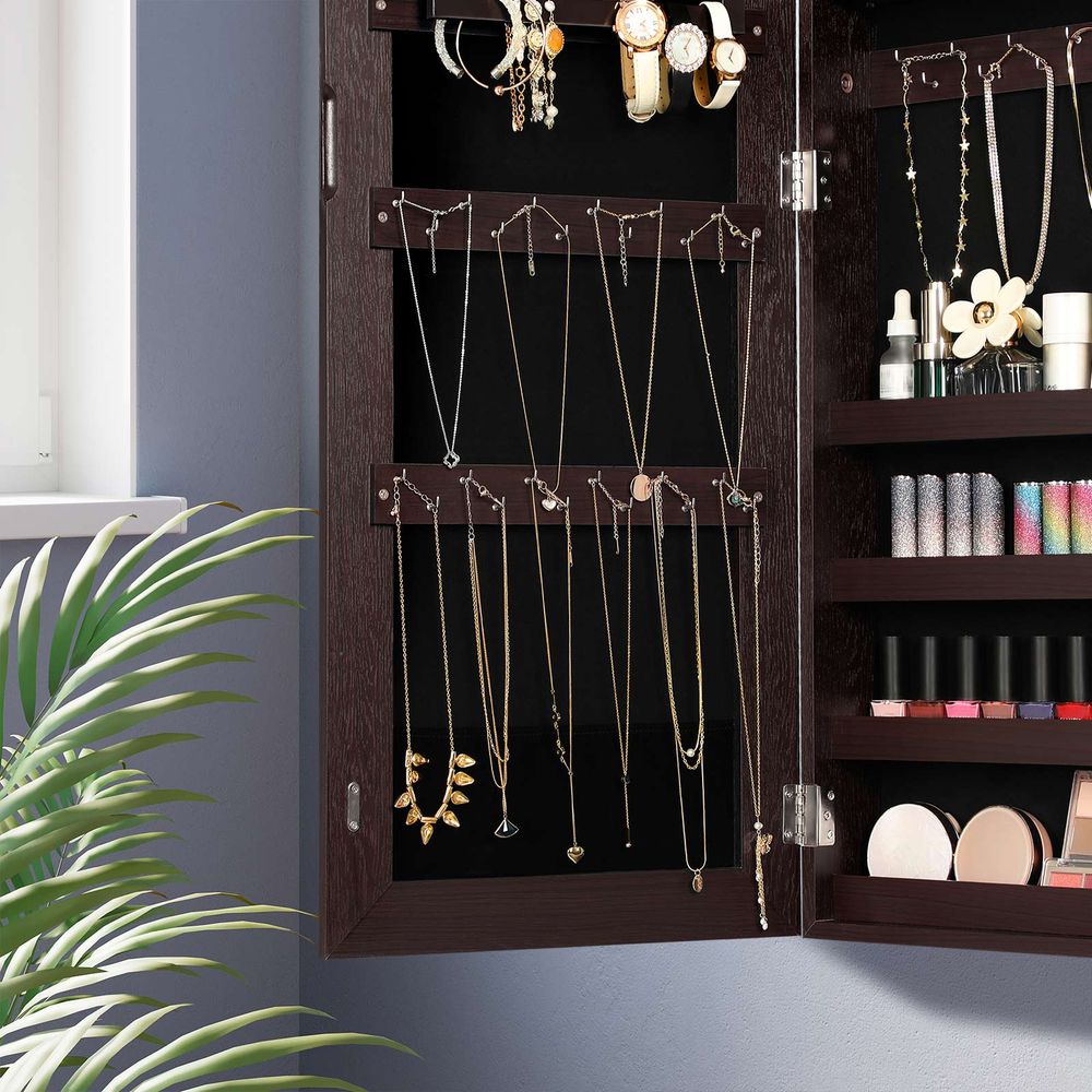 Mini Jewelry Box Cabinet Armoire 