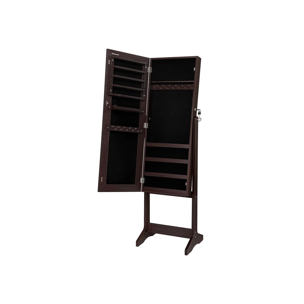 Songmics Lockable Mirror Jewelry Cabinet SONGMICS Jewelry Armoire