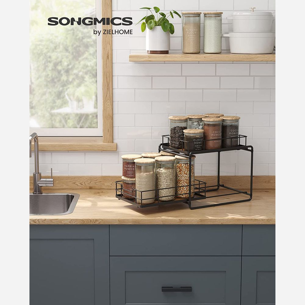 songmics under bathroom sink storage spice