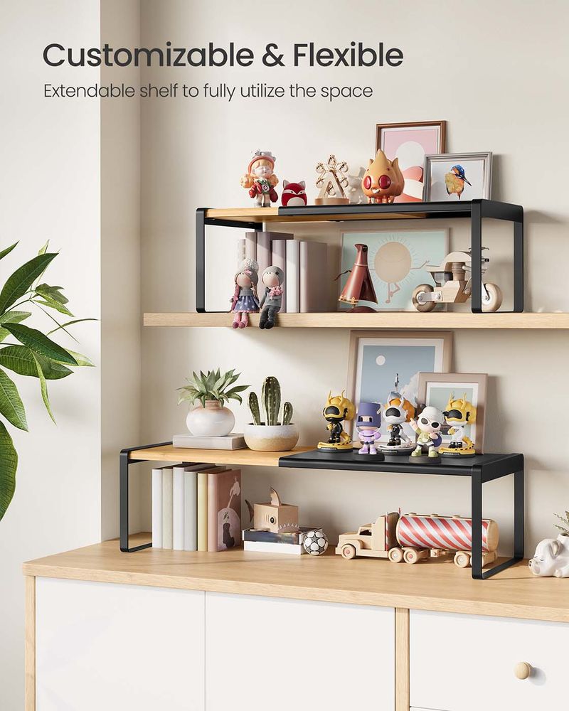 SONGMICS HOME Expandable Cupboard Shelf Organizers - Thumbnail 5