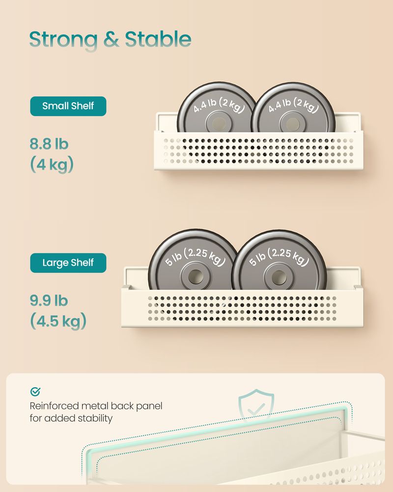 SONGMICS Magnetic Spice Rack for Refrigerator, Set of 4 - Thumbnail 5