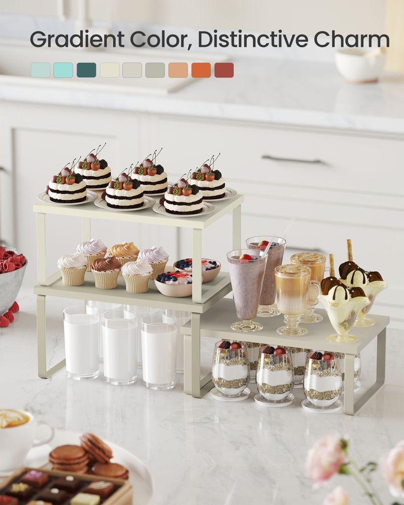 SONGMICS Set of 4 Metal Kitchen Counter Shelves - Thumbnail 5