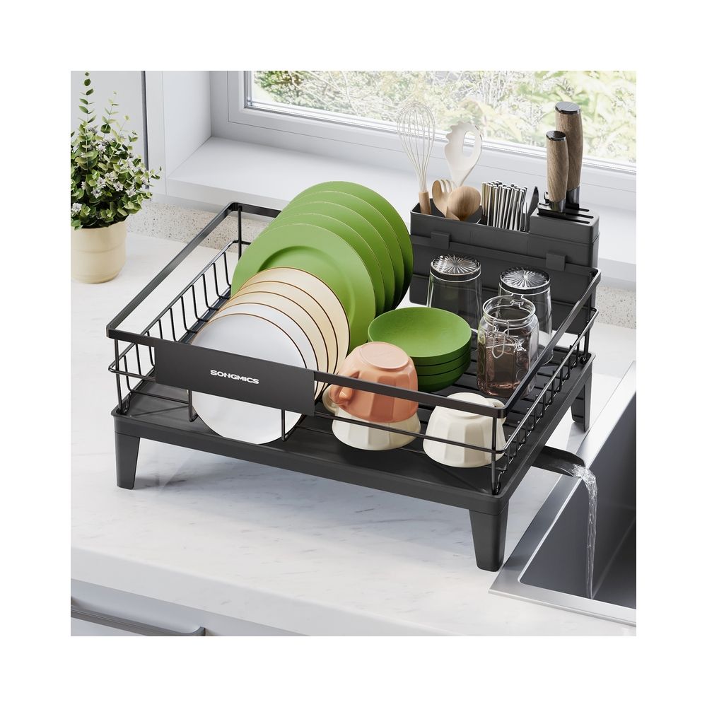 SONGMICS Dish Drying Rack with Drainboard
