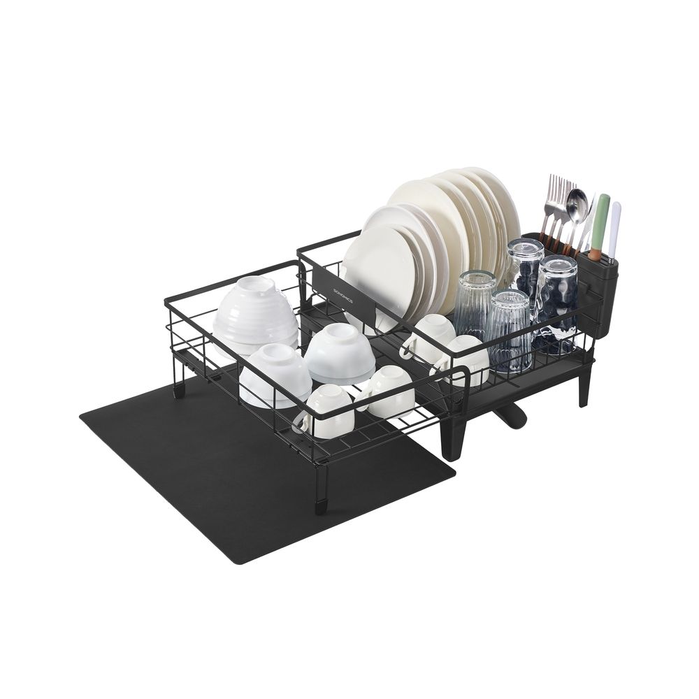 SONGMICS Dish Drying Rack with Drainboard - Thumbnail 4