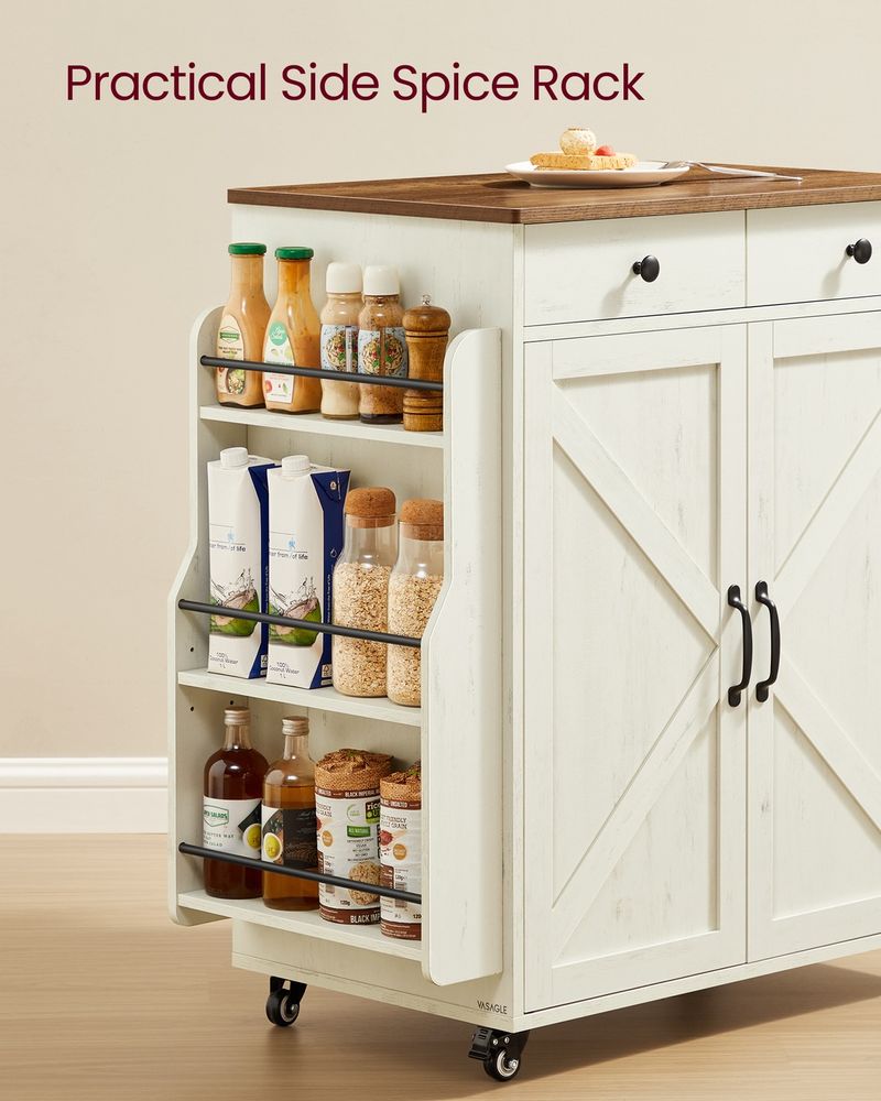 VASAGLE Mobile Kitchen Island