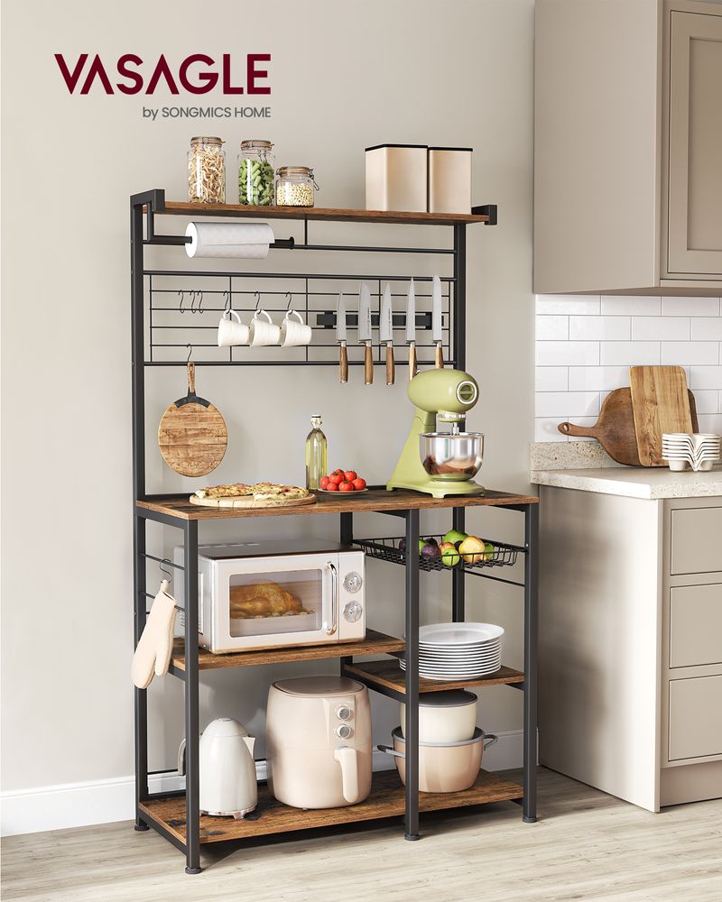  Baker's Rack with Kitchen Storage Drawer Cabinet