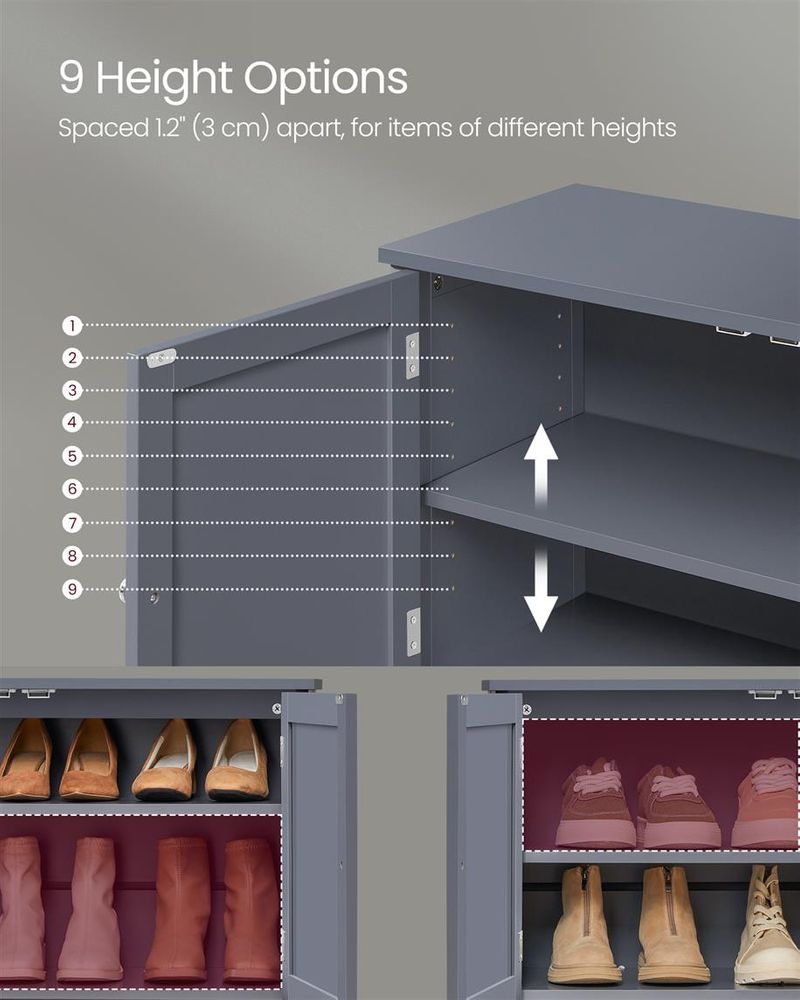 VASAGLE Shoe Storage Organizer - Thumbnail 4