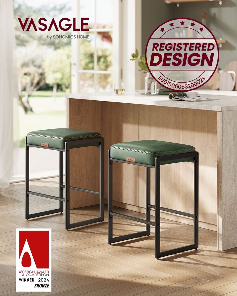 VASAGLE EKHO Collection Counter Height Bar Stools - Thumbnail 5