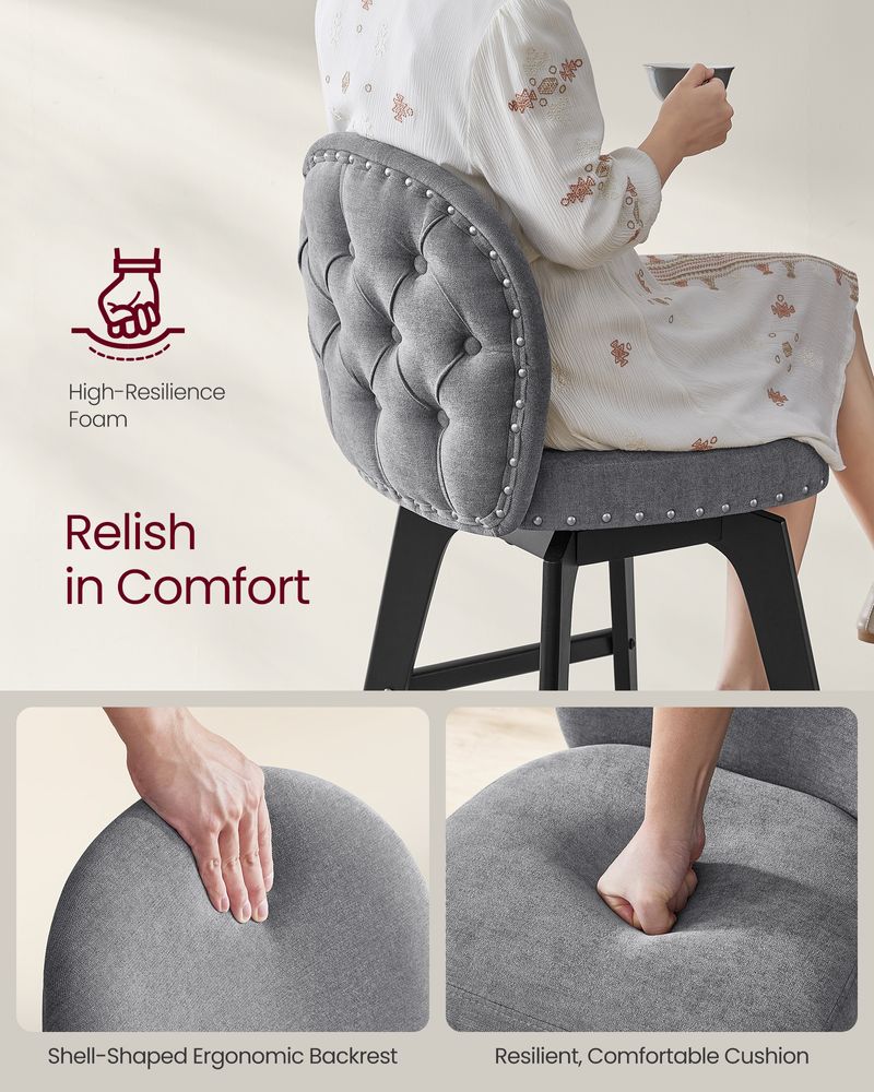 SONGMICS VASAGLE Bar Stools Set of 4 - Thumbnail 3