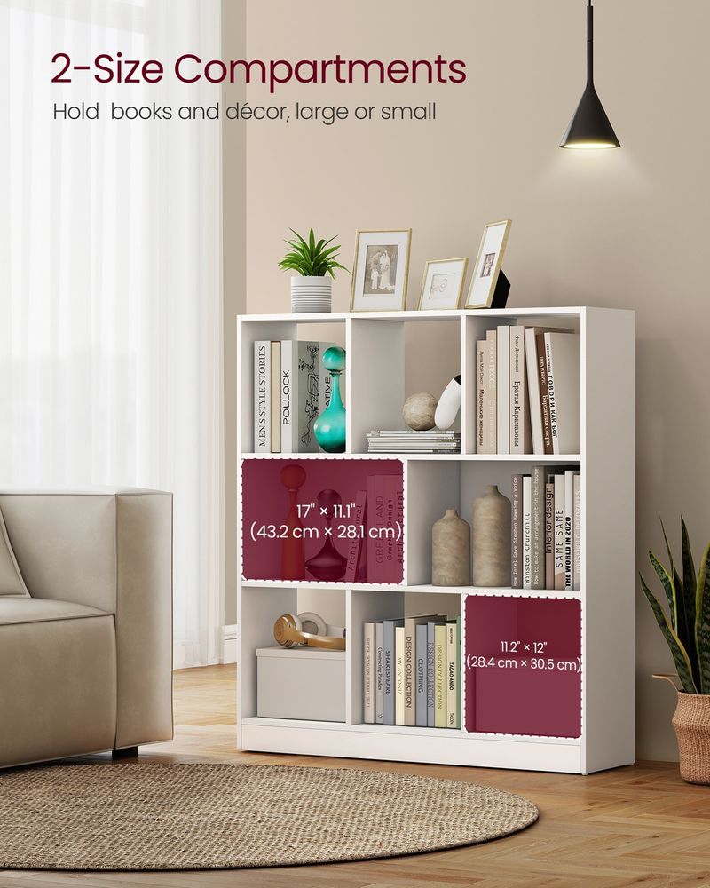 VASAGLE Custos Collection Open Storage Bookshelf - Thumbnail 5