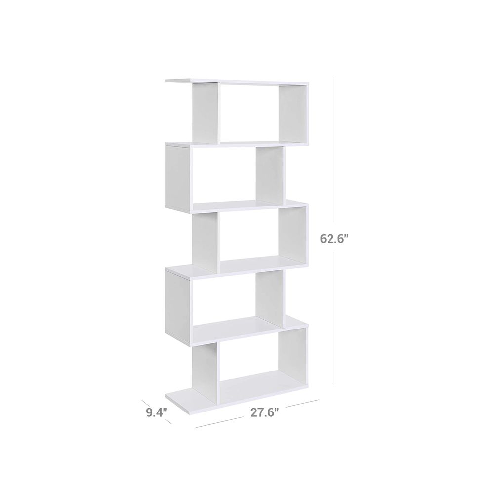 Decorative Bookshelf 33 White - Convenience Concepts