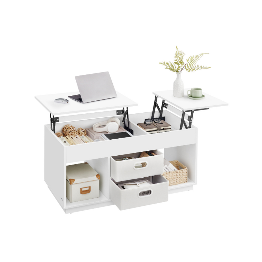 VASAGLE Lift-Top Coffee Table with 2 Drawers