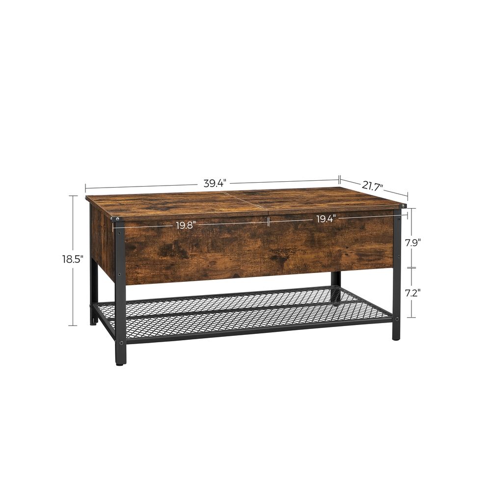VASAGLE Daxton Collection Coffee Table with Flip Top - Thumbnail 5