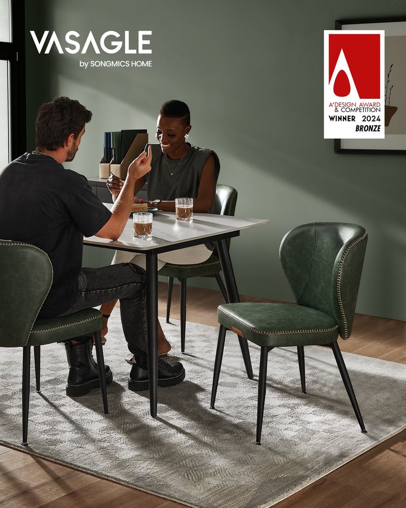 VASAGLE EKHO Collection Dining Chairs Set of 2 - Thumbnail 3