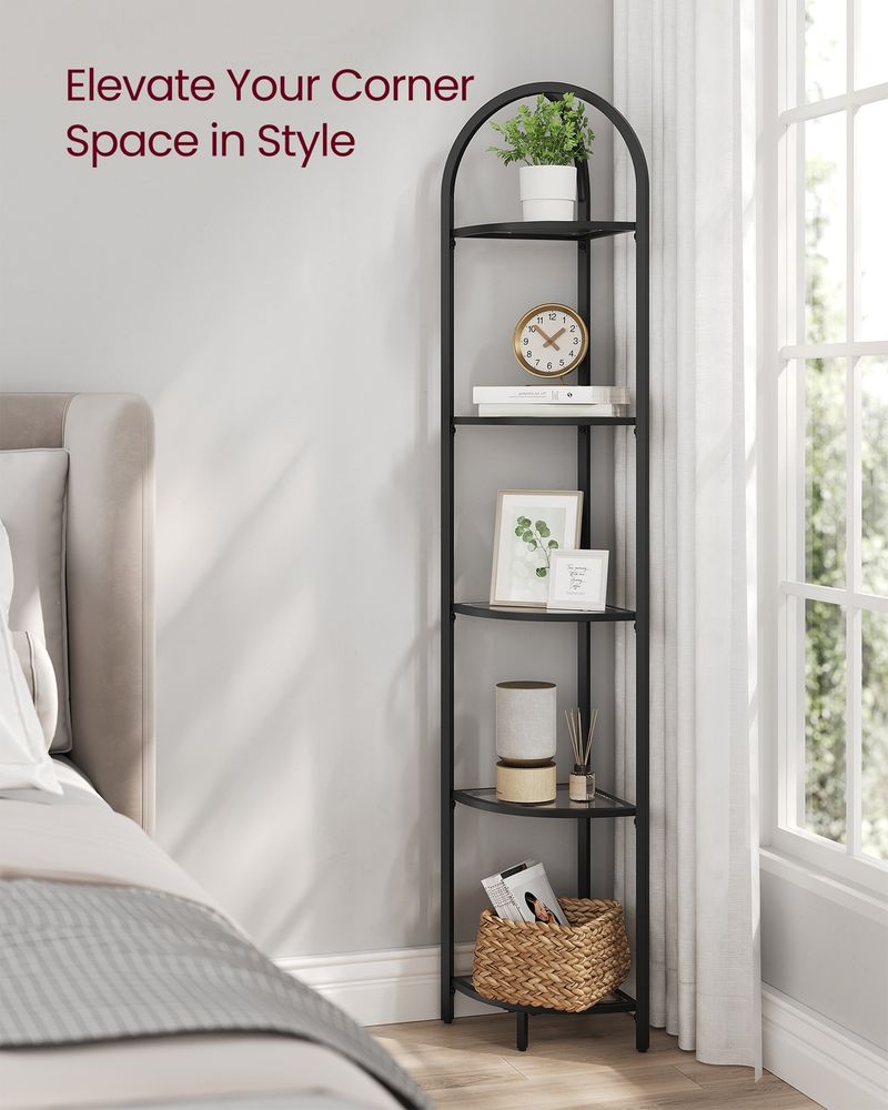 VASAGLE 5-Tier Corner Bookshelf - Thumbnail 5