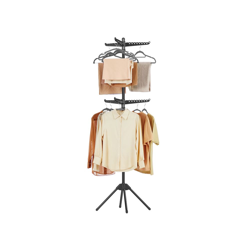 SONGMICS Foldable 2-Tier Clothes Drying Rack - Thumbnail 3